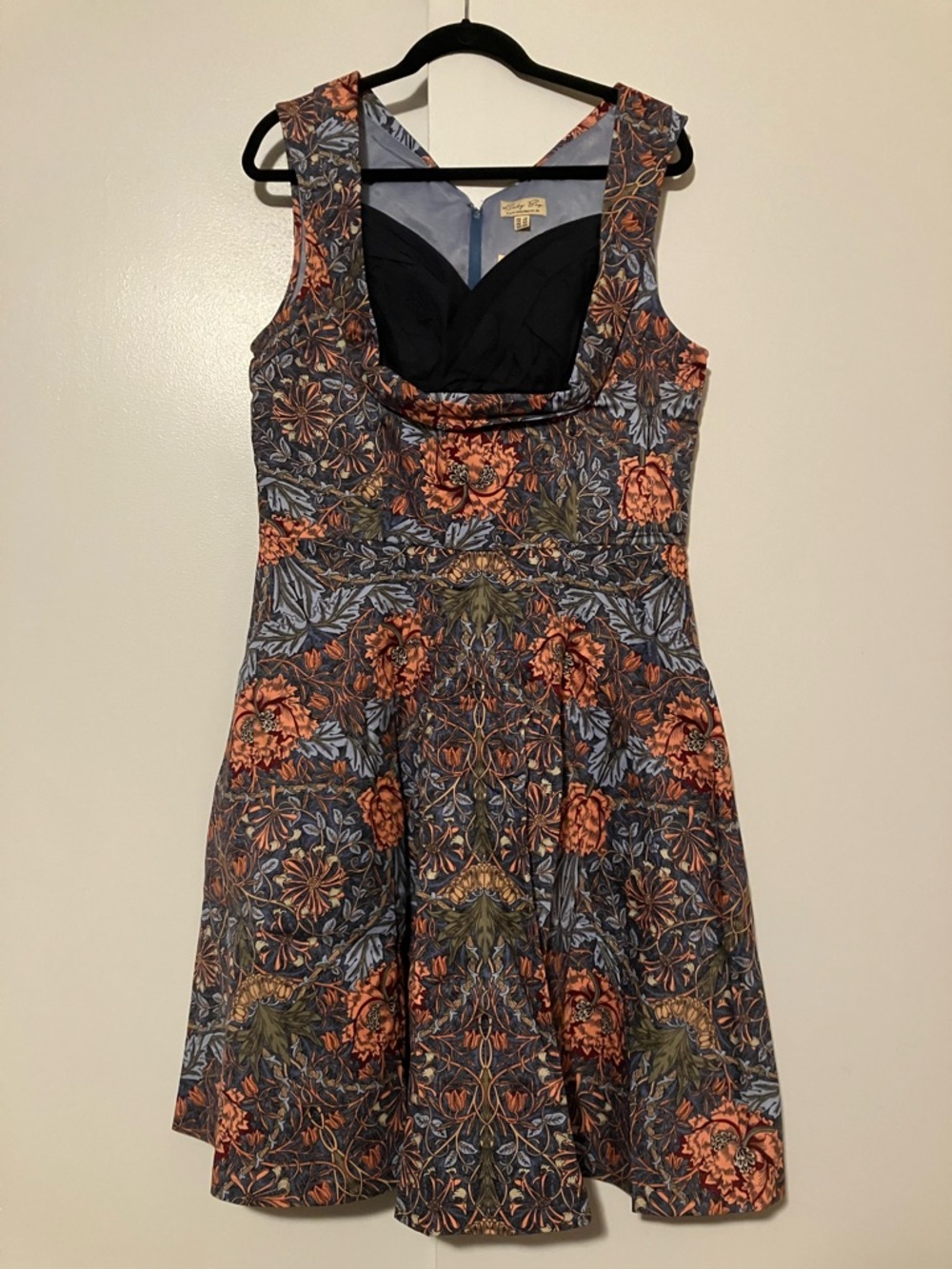 2X Lindy Bop Ophelia Arts and Crafts swing dress